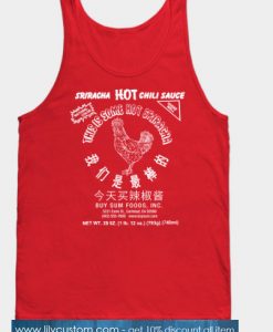 Sriracha Hot Chili Sauce Rooster Tank Top SN