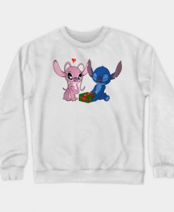 Stitch and angel Love Love Sweatshirt-SL