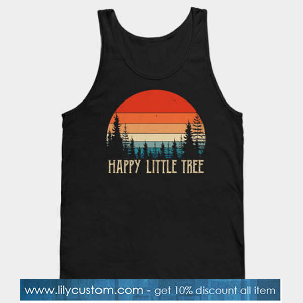 Vintage Happy Little Tree Pullover Tank Top-SL