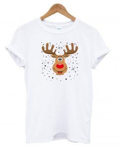 Weihnachten Rentier Kopf T shirt-SL