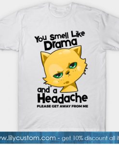 You Smell Like Drama And A Headache Please Get Away From Mee T-Shirt-SL