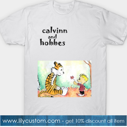 calvin and hobbes t shirt-SL