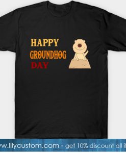 groundhog day BlackT-Shirt-SL