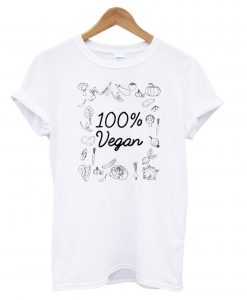 100% Pure Vegan – World Vegetarian Day T shirt