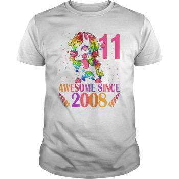 11th Birthday Unicorn Dabbing T-Shirt