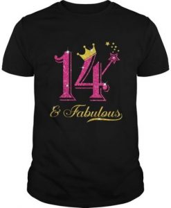14th Birthday Girl Fabulous T-Shirt