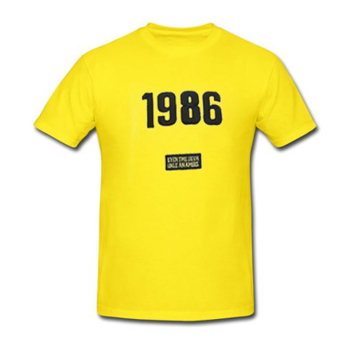 1986 Yellow T shirt