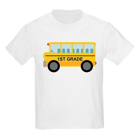 1st Grade School Bus T-Shirt
