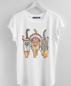 3 Indian Cat tshirt