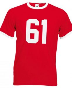 61 Cute Red Ringer T shirt