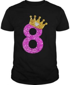 8th Birthday Girl T-Shirt