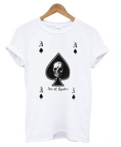 Ace of Spades Mens White T shirt