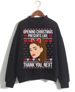 Ariana Grande Ugly Christmas Thank You Next Sweatshirt