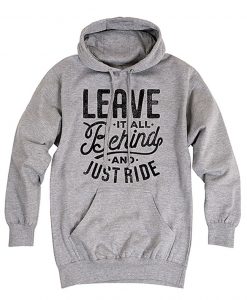 Athletic Heather Leave It All Behind & Ride Pullover Hoodie
