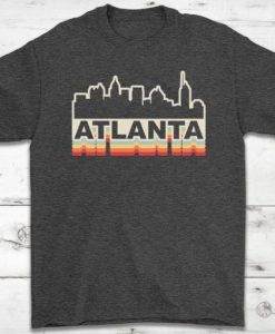 Atlanta Skyline Vintage Retro T-Shirt