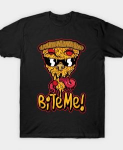 Bite Me Pizza T Shirt