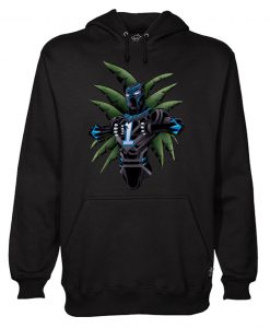 Black Panther Celebrates Carolina Panther Style Hoodie