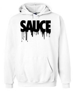 Black Sauce White Hoodie