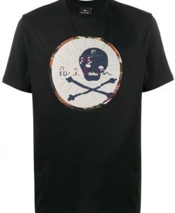 Black organic skull T-shirt