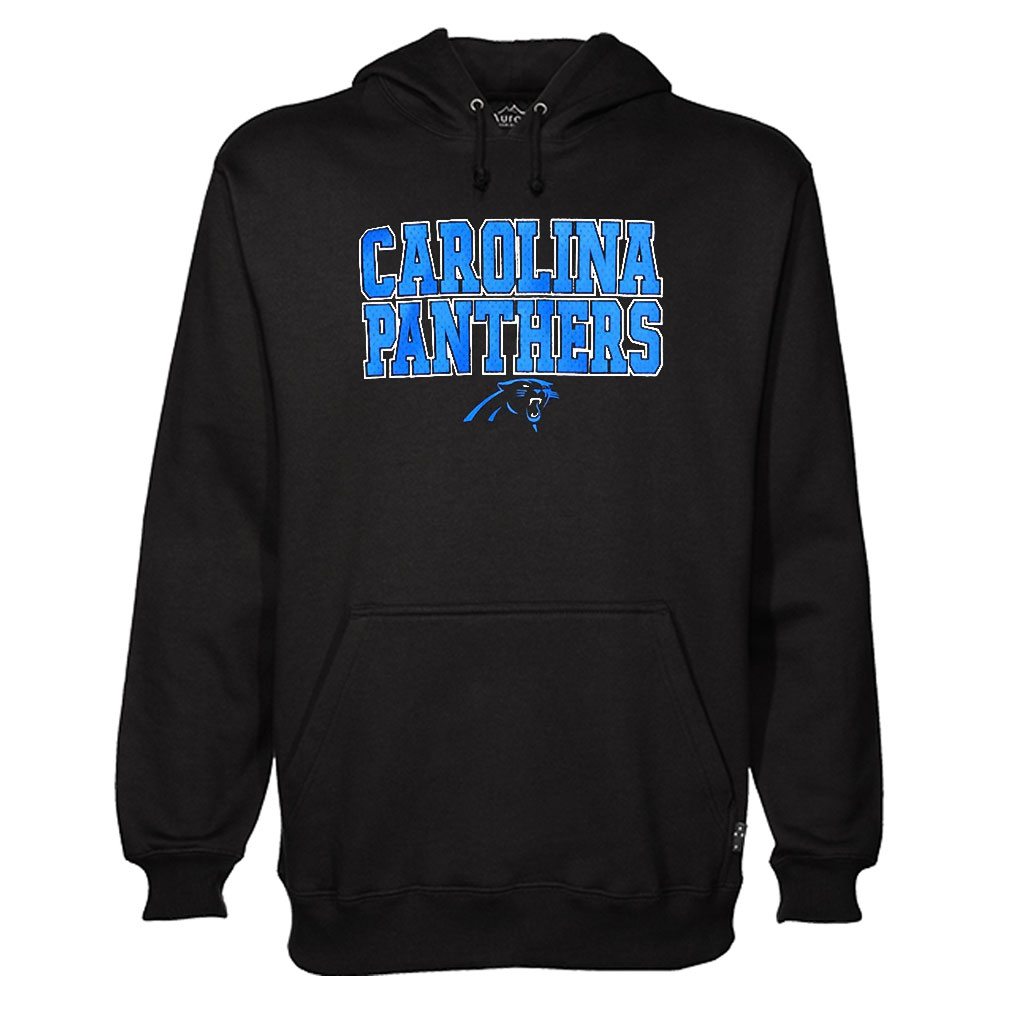 Blue Carolina Panthers Black Hoodie