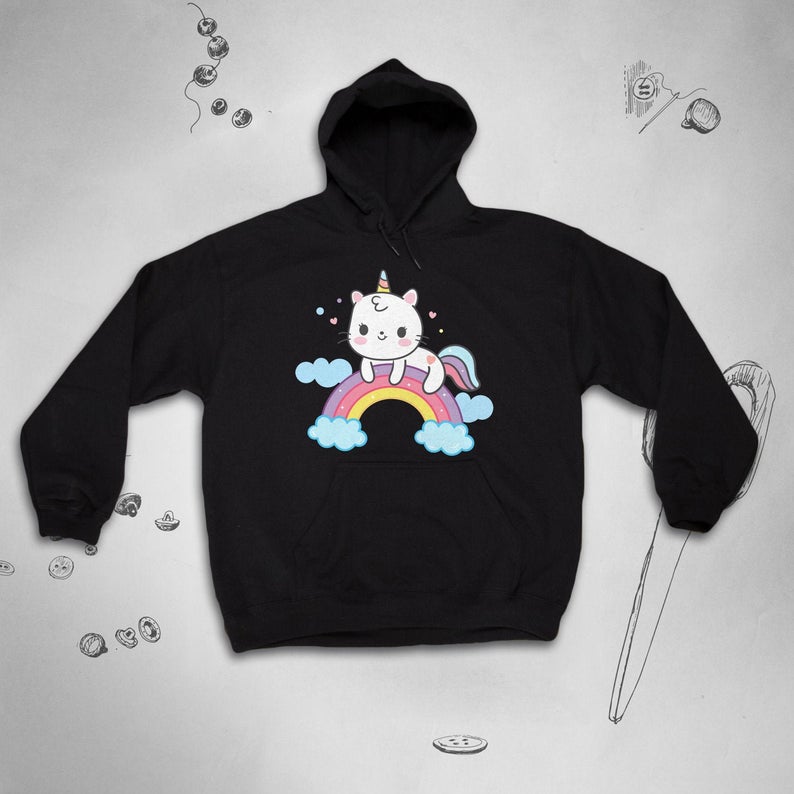 Cat unicorn hoodie NA