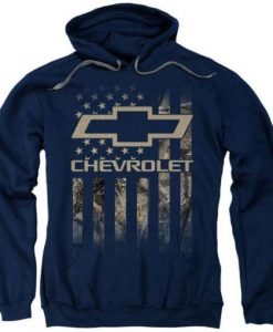 Chevrolet Camo Flag Pullover Hoodie