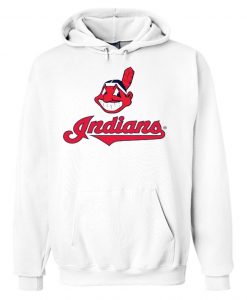 Cleveland Indians White Hoodie