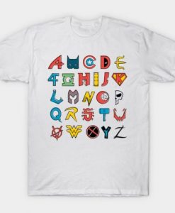 Comics Alphabet T-Shirt