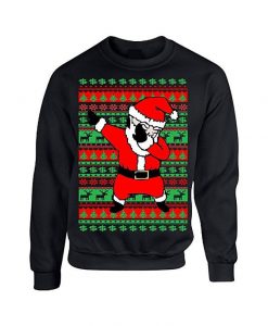 Dabbing Santa Ugly Christmas Sweatshirt NA