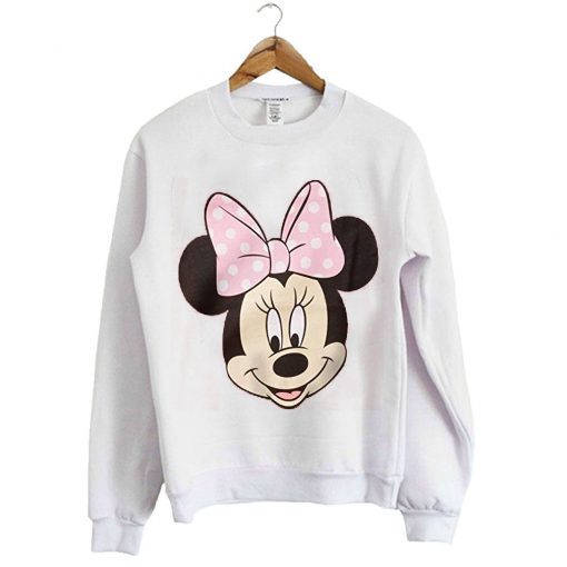 Disney’s Minnie Mouse Big Face Girls Sweatshirt