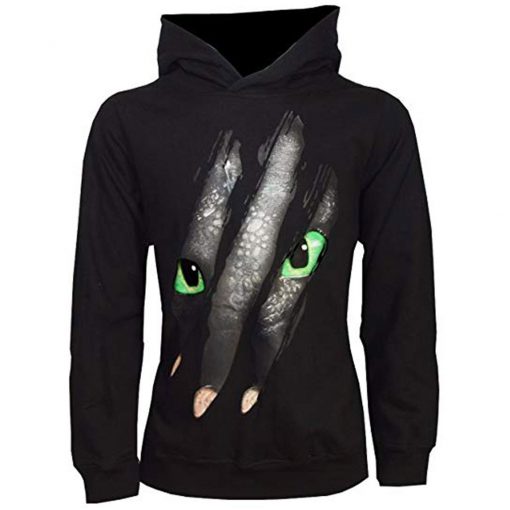 Dragons Krokmou Toothless griffe Hoodie