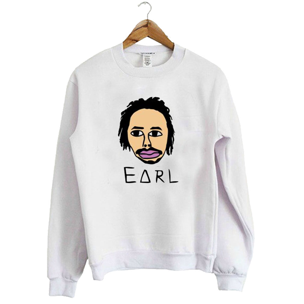 Face Earl White Sweatshirt