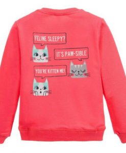 Feeline Sleepy It’s Paw Sible Sweatshirt