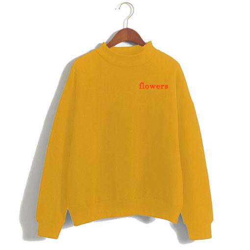 Flowers Font Sweatshirt