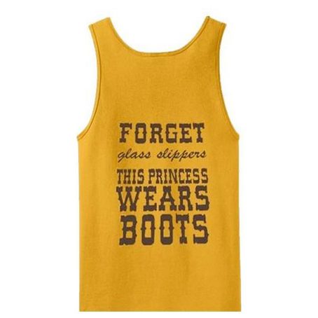 Forget Glass Slippers Tanktop Back