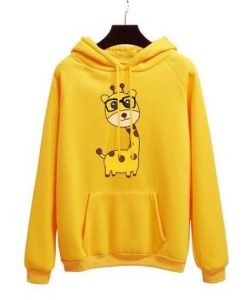 Girrafe Yellow Hoodie