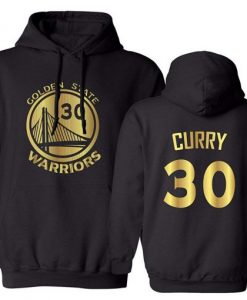 Golden State Stephen Curry 30 Gold Hoodie