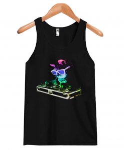 HOUSE CAT – Rainbow DJ Kitty Tank top