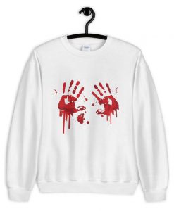 Halloween Bloody Hands Sweatshirt