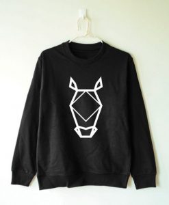 Horse Black Sweartshirt