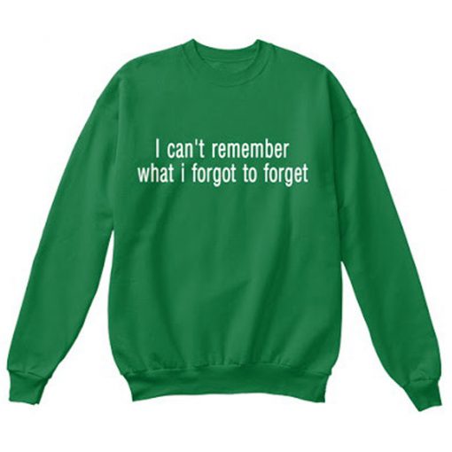 I Cant Remember What I Forgot to Forget Sweatshirt