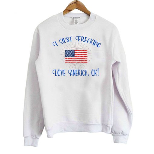 I Just Freaking Love America OK! Sweatshirt