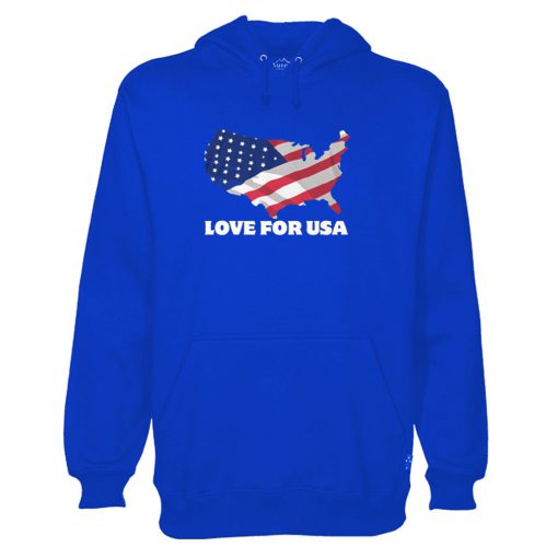 Independence Day I Love Usa Hoodie
