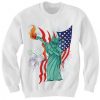 July 4th Sweater Dabbin Statue Of Liberty Sweatshirt