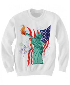 July 4th Sweater Dabbin Statue Of Liberty Sweatshirt