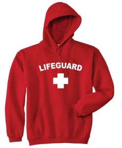 Lifeguard Red Color Hoodie