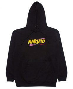 Naruto Logo Black Hoodie