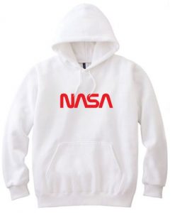 Nasa White Hoodie