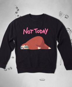 Not Today Sloth sweatshirt NA