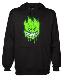 Now Santa Cruz Spitfire Wheels Blue Zombie Skateboards Hoodie